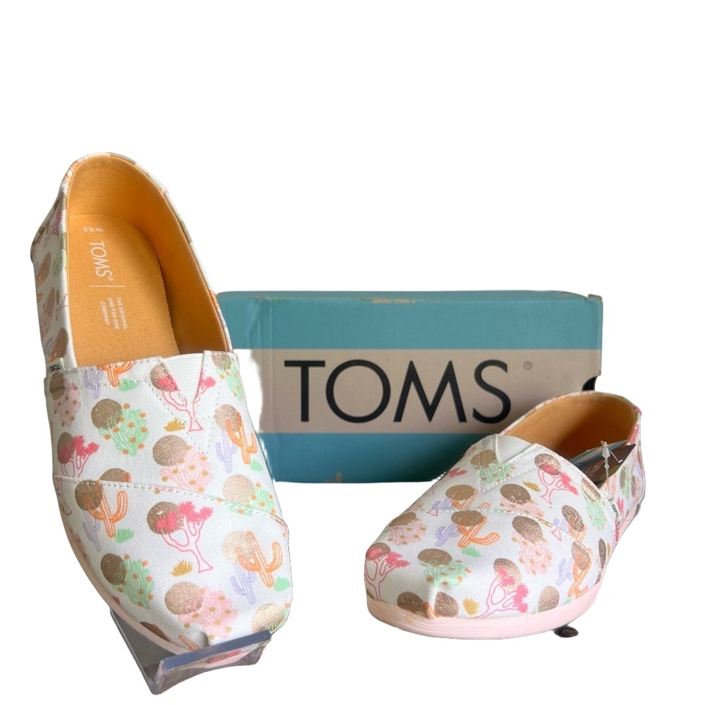 Toms NEW Women's Alpargata Natural Desert Oasis Print Shoe Size 8.5 #B1593A
